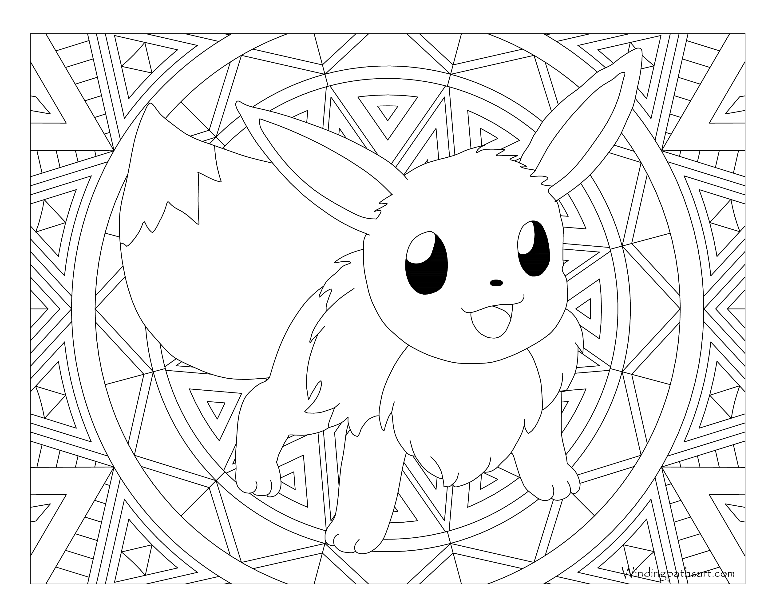 Eevee Pokemon coloring page, Free Printable Coloring Pages
