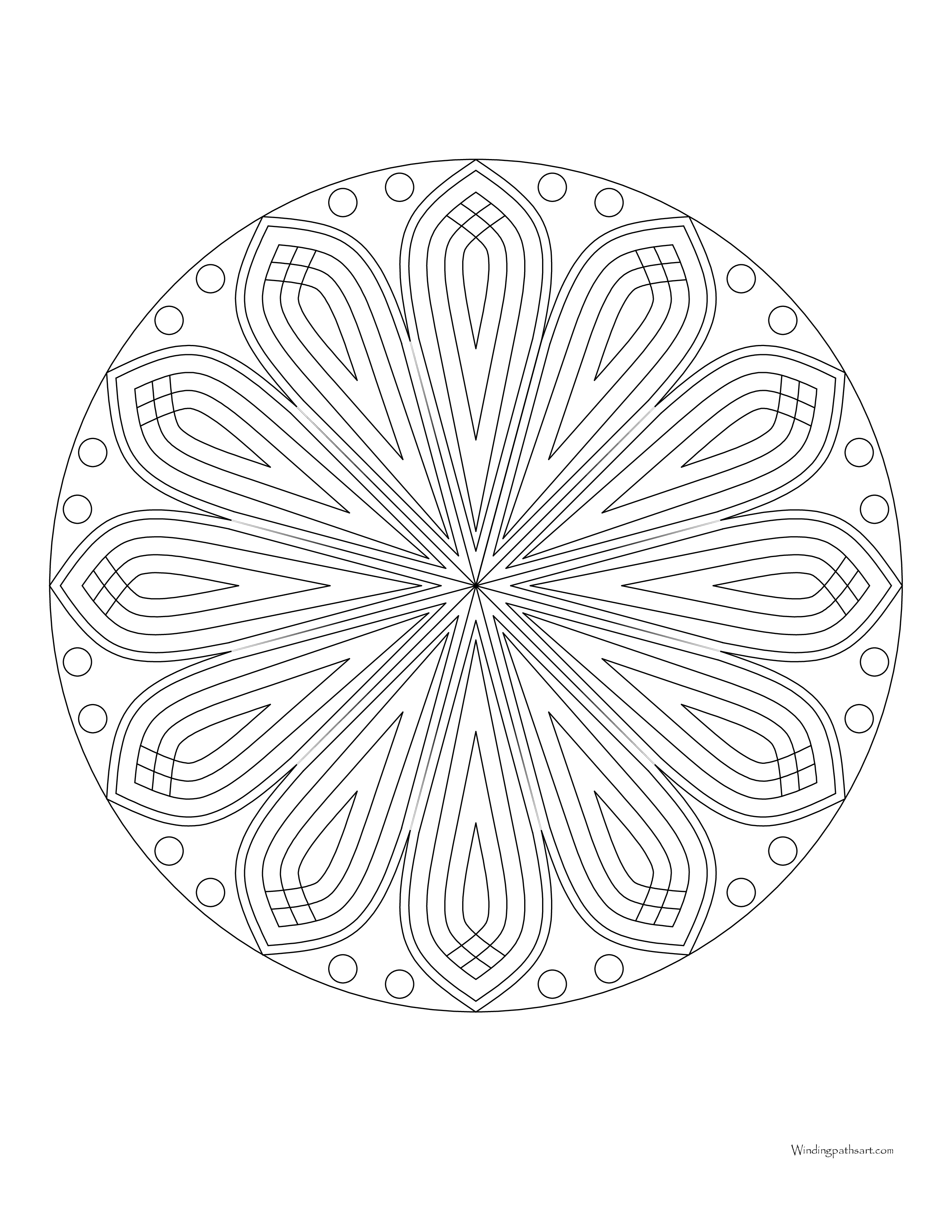 Mandala 73 · Windingpathsart.com