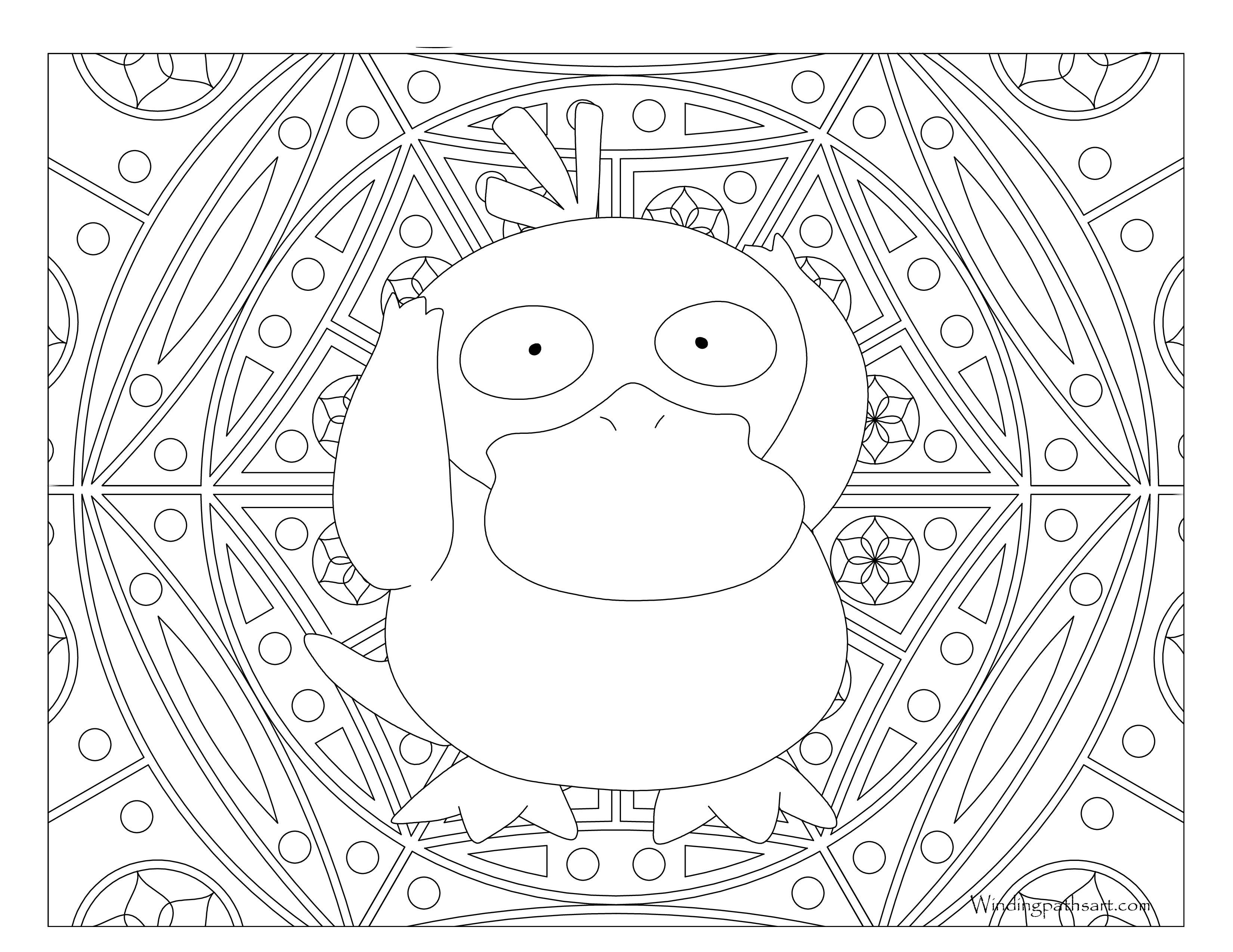Pokemon Psyduck Coloring Pages